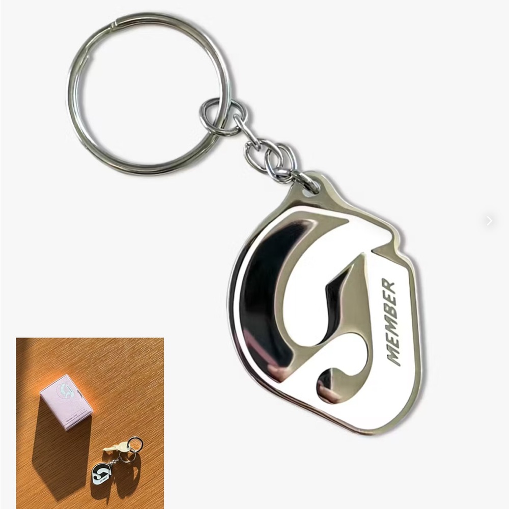 Glossier Membership Keychain